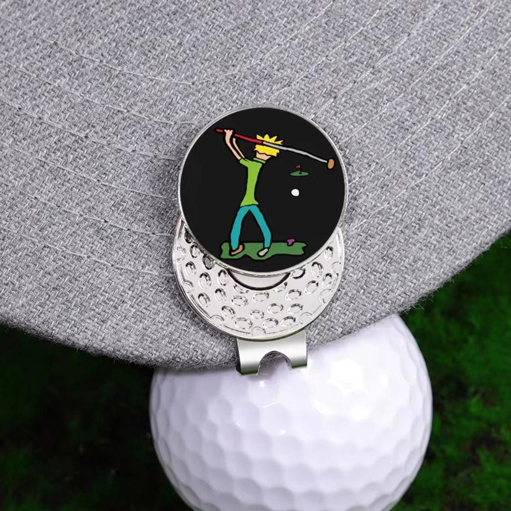 Magnetic Golf Hat Clips Position Marker Golf Cap Clips Creative Golf Ball Marker  Golf Lover