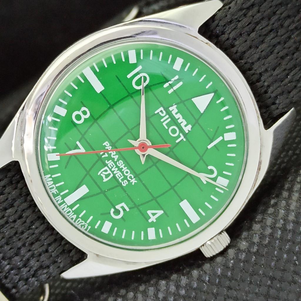 

USED HMT PILOT INDIAN MENS MECHANICAL WATCH a300443-1 Sku566b-a300443