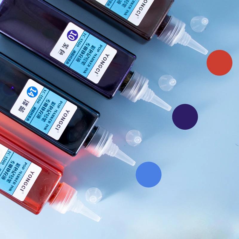 Ölbasierte Marker-Tinte 48 Farben Große Kapazität 250ml Marker POP Poster Stift Nachfüllungen Schnelltrocknend Künstlerbedarf Nicht Radierbar