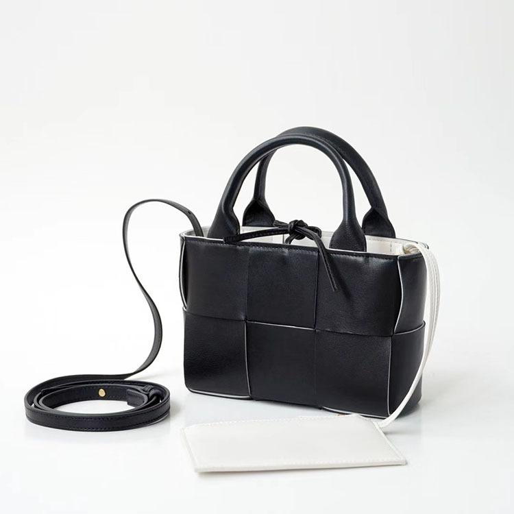 Gaoding Full Leather Vegetable Basket Inside And Outside Sheepskin Woven Handbag Mini Tote Bag Women's Single Shoulder Crossbody Bag