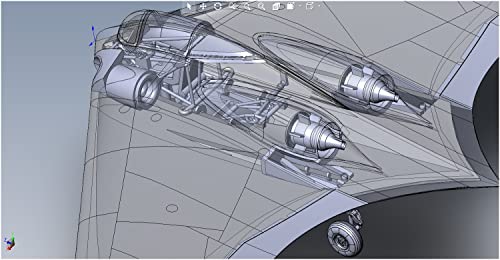 Micromill 1/72 Scale German Air Force Horten H-9 V1 BMW 003 Jet Engine (AMP Brand) Plastic Model Kit MKRAMP72-017 Molded In Color