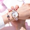 BOLYTE Fashionable Openwork Mechanical Watch Mother of Pearl Ceramic Stainless Steel Diamond Music Ladies Automatic Watch Waterproof Luminous Women's