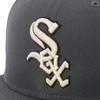 New Era 59FIFTY Cap MLB Chicago White Sox CWS Graphite Gray UNDER VISOR ONSPOTZ Exclusive and 5950 SOX Straight Flat Visor Stylish Streetwear Travel