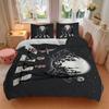 Nightmare Before Christmas Printed 3pcs Bedding Set Soft Microfiber 1 Duvet Cover And 2 Pillowcases Home Bedroom Decor Xmas Gift K1911