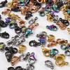 50Pcs Rainbowblacksilvergoldrose Gold Color Stainless Steel Lobster Clasps Accessories For Jewelry Making Supplies Materials
