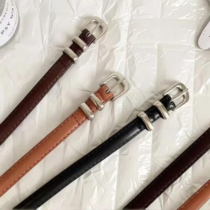 Korean Version Candy-Colored Small Leather Belt For Women Thin Style Summer Decorative Simple And Versatile Pairs With Dress