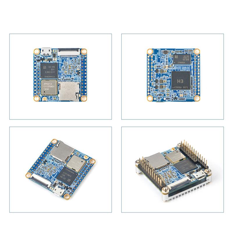 

Для NanoPi NEO Air Allwinner H3 4-ядерний Cortex-A7 512MB DDR3+8G EMMC WiFi Bluetooth UbuntuCore Міні-плата для розробки IOT NONE