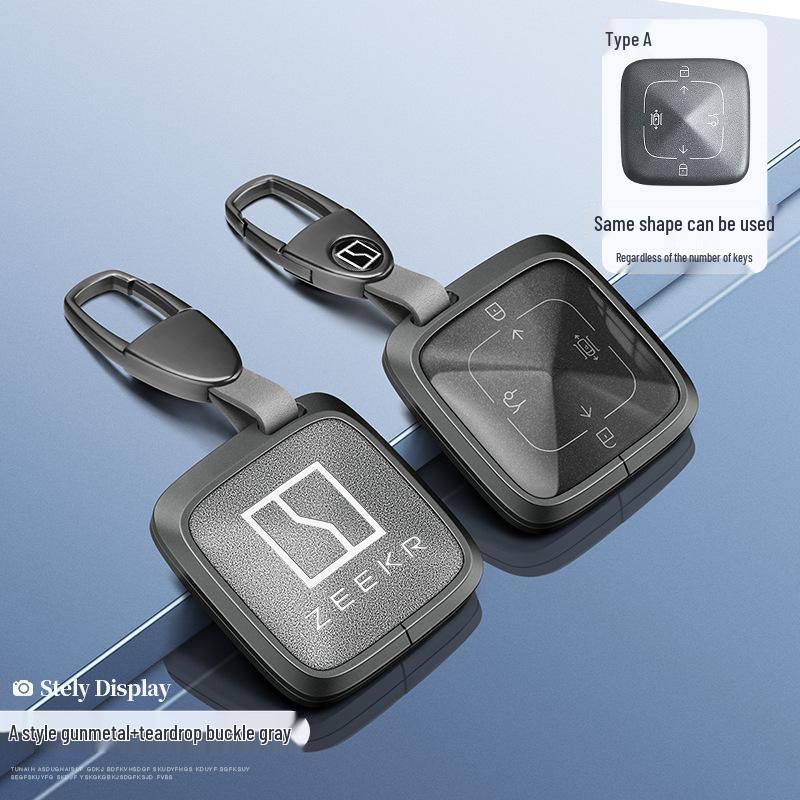 Custodia per Chiave Bluetooth Zeekr 001/009 con NFC Fibbia a Guscio da Uomo Zeekr X