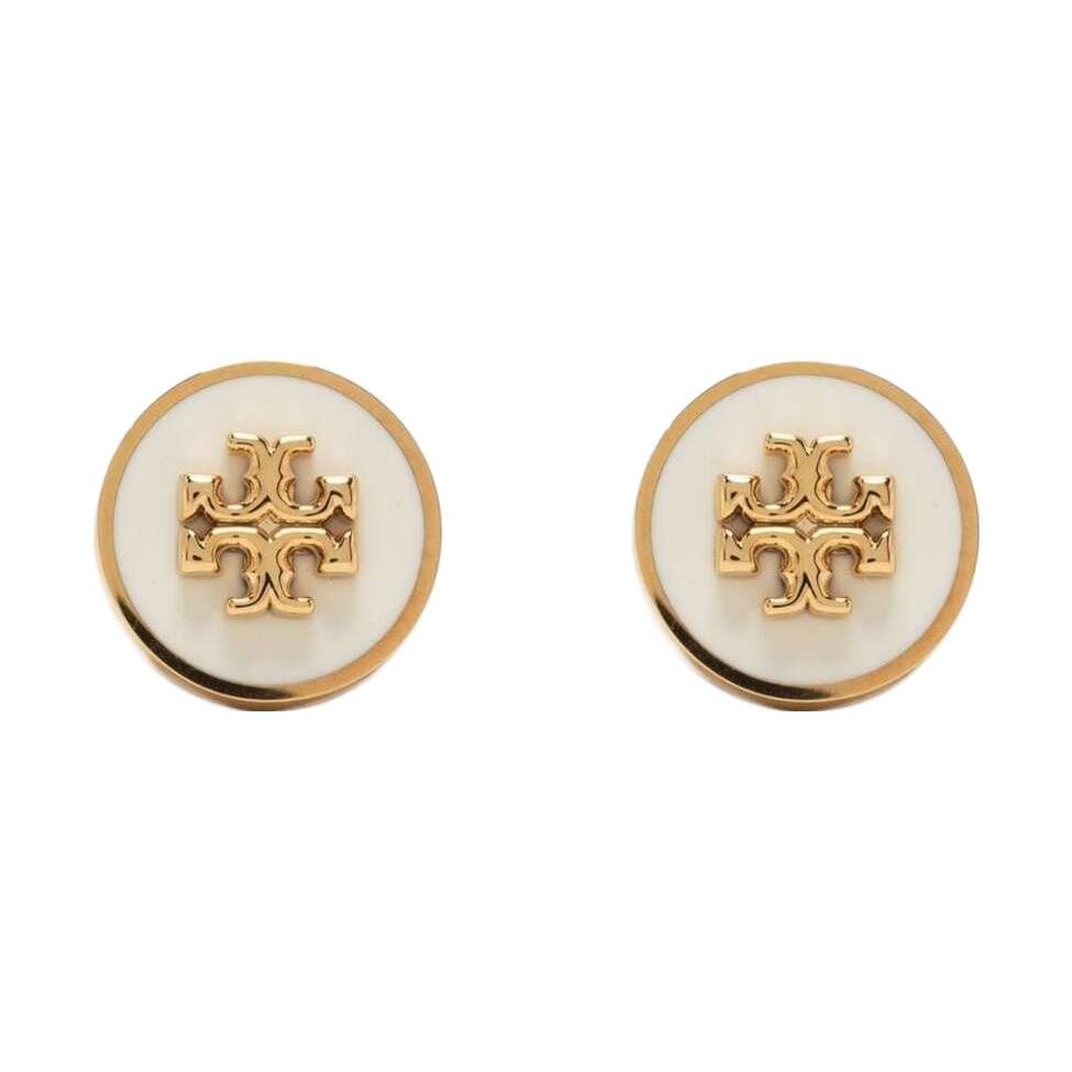 Tory Burch Kira Logo Round Earrings Women earrings Gold 90547-700 Gold,F