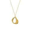 Style Irregular Hollow Geometric Pendant Necklace Women'S Titanium Steel Plated 18K Gold Clavicle Chain P1050