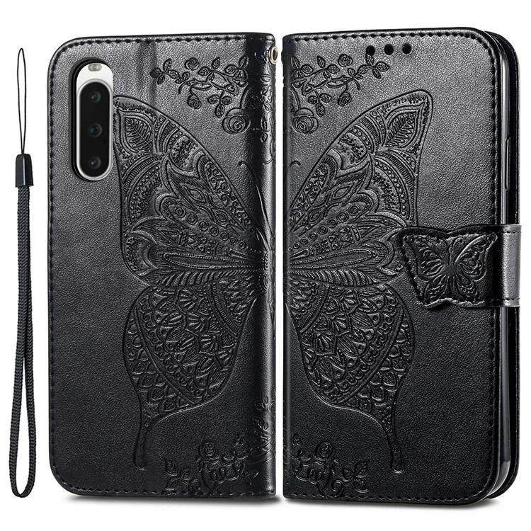 

For Sony Xperia 10 V Case Butterfly Imprinted Flip Leather Wallet Phone Cover
