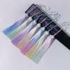 3pcs Borlas Degradadas Borla Pequeña de Seda Para Accesorios Para el Cabello Marcapáginas Colgante de Tela Decoración de Bolso