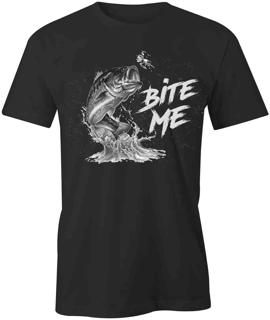 BITE ME TShirt Tee Short-Sleeved Cotton FISHING CLOTHING S1BSA126 XXXXL