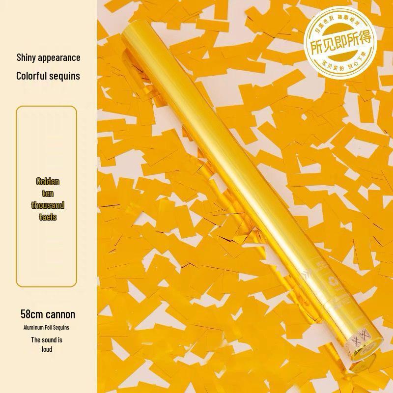 Серебряно-золотой блестящий свадебный конфетти-пушка: Ручные хлопушки с блестками, накрученными вручную