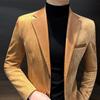 Men Spring Single Breasted Splicing Vintage Coats Fall Design Suits and Blazers