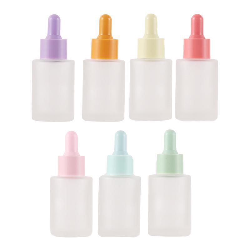 30ml Frosted Macaron Dropper Bottle - Transparent for Essential Oils and Essences