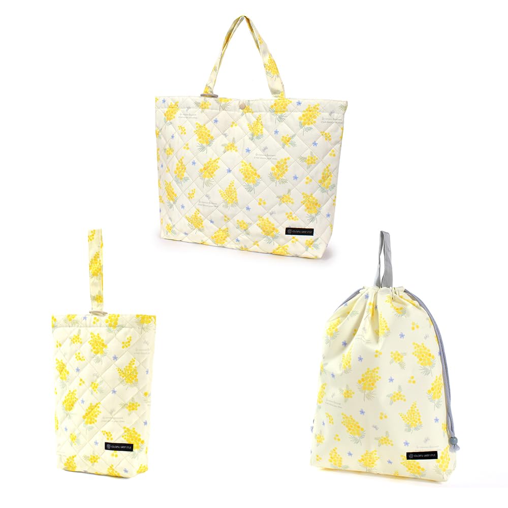 COLORFUL CANDY STYLE Gusset Bag and Drawstring Pouch Set Includes Shoe Large Drawstring Lesson Gymnastics Perfect for Preschool and Kindergarten Cute