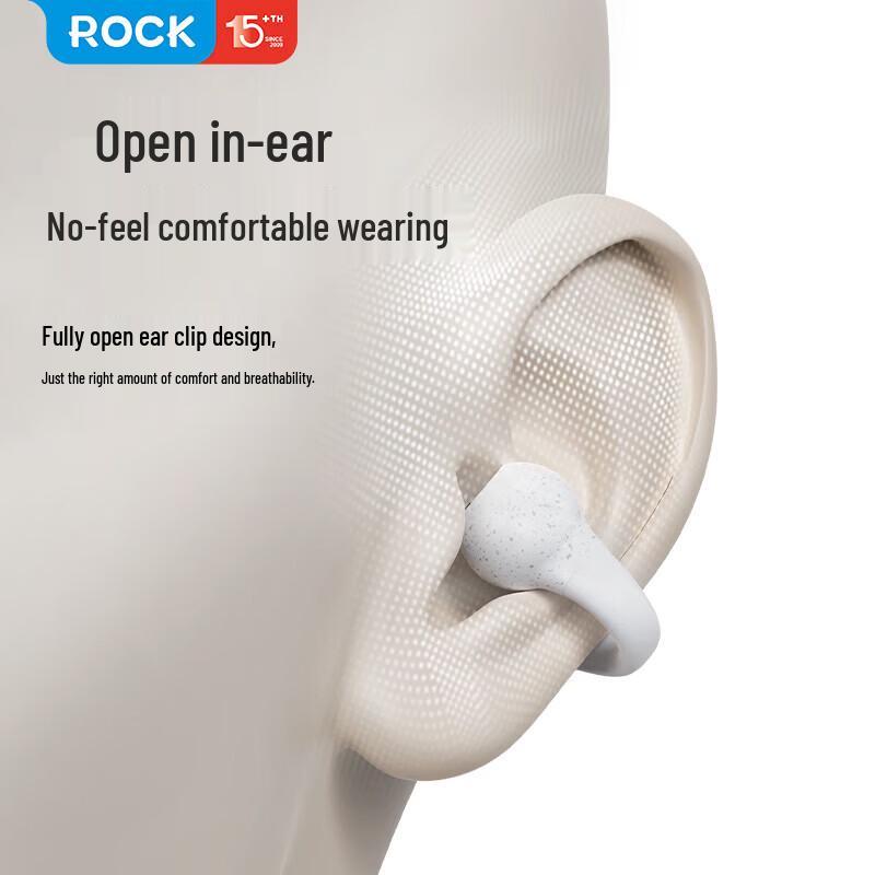 ROCK True Wireless Ear-Clip Bone Conduction Headphones