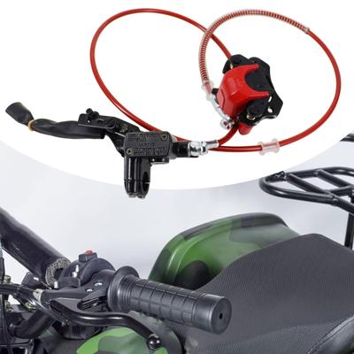 Hydraulic Disc Brake Assembly Kit Master Cylinder Caliper for Predator 79cc 97cc 2.8hp ATV