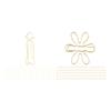 100Pcs Funny Planner Clips Innovative Cute Design Anti Rust Electroplating Process Gold Paper Clips 