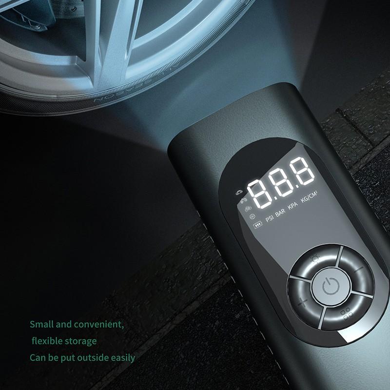 Car Air Pump Wireless DC Dual purpose Portable Air Compressor for Car Motorcycles Bicycle Electric Tire Inflator Digital Display