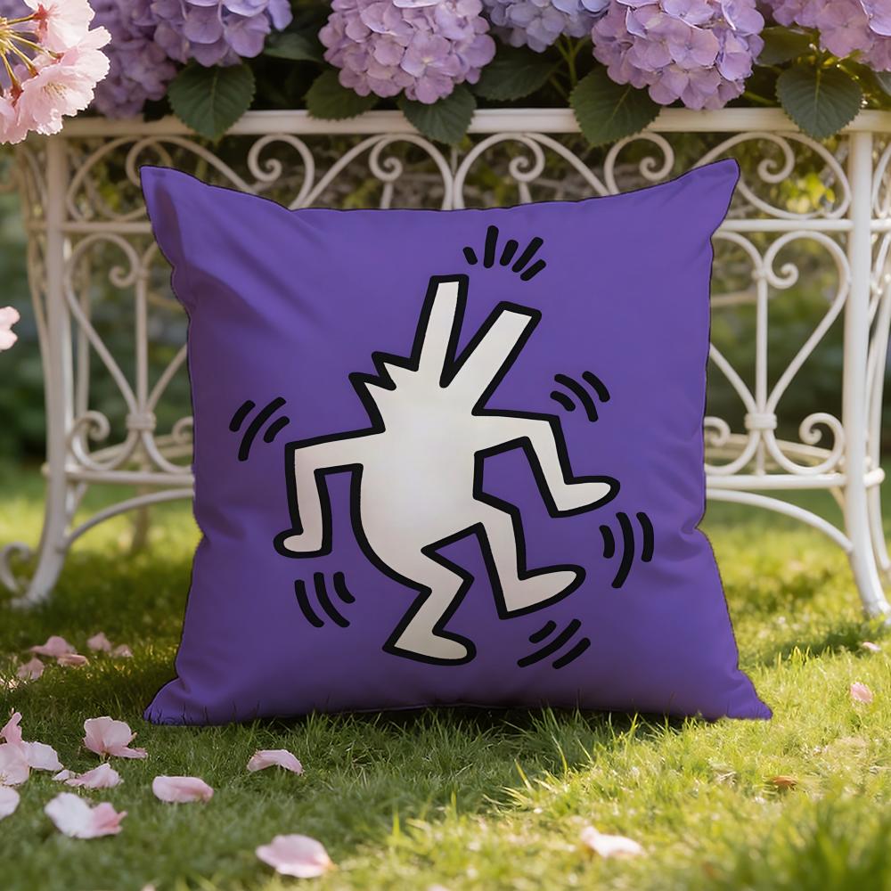 Modern Pop Art Street Graffiti Cushion Cover Home & Car Dual-Scene Pillow Cover: Reversible for Premium Comfort