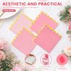 100 Pcs Cocktail Napkin 5 Inch Scalloped Edge Cocktail Napkins Reusable Scalloped Party Paper Napkin for Party Wedding Birthday
