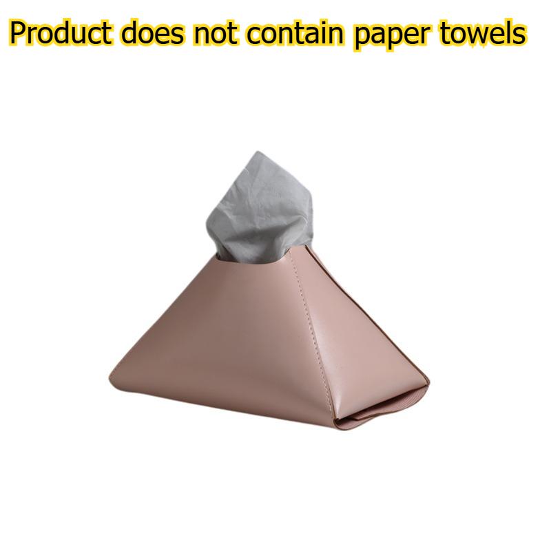 1pcs Nordic Minimalist Tissue Box Multi-Purpose Office Home Car Leather Tissue Holder Desktop & Vehicle Use Tissue Storage Box