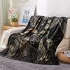 1PC Satan Symbol Print Flannel Blanket, High quality All Seasons, Home Decor, Warmth and Comfort, Perfect for Christmas Gifts