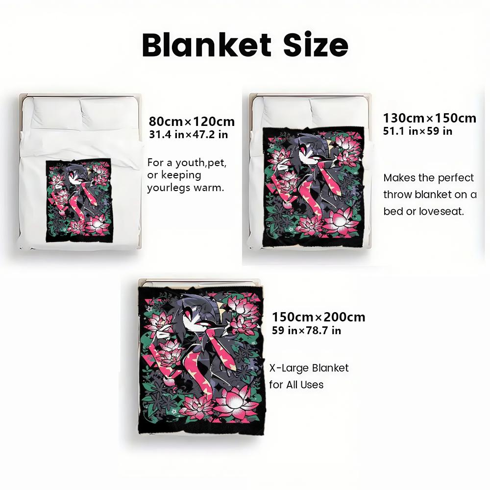 Anime Flannel thin Blanket for Bedrooms,Living Rooms,Sofas Blankets,Offices,Lunch Breaks,Picnics,blanket,blankets fluffy