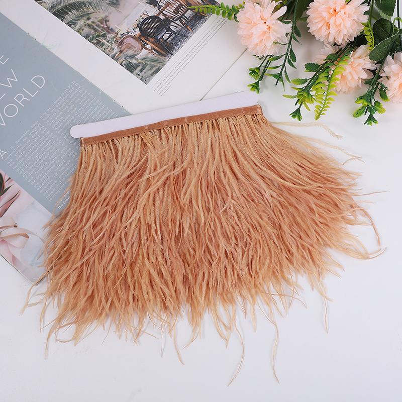 Natural Ostrich Feather Ribbon 1/5/10M, 10-15Cm Multicolor For Diy Crafts, Carnival Decor, Stage Show, Ready Stock, Factory Dire