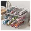 Transparent Acrylic Pin Badge Storage Box with Display Pin Badge Display Scratch and Dirt Jewelry Suitable for Fan Anime and Small Fits 4-tier Drawer,