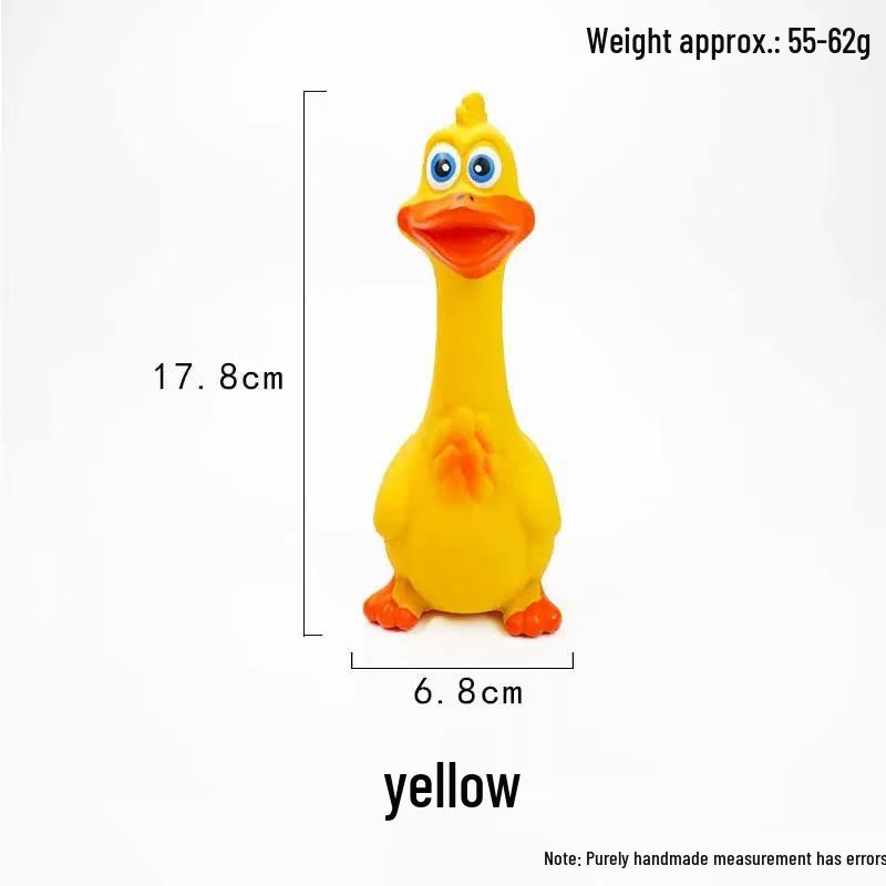 Durable Latex Squeaky Dog Toy for Teething, Stress Relief, and Interactive Training