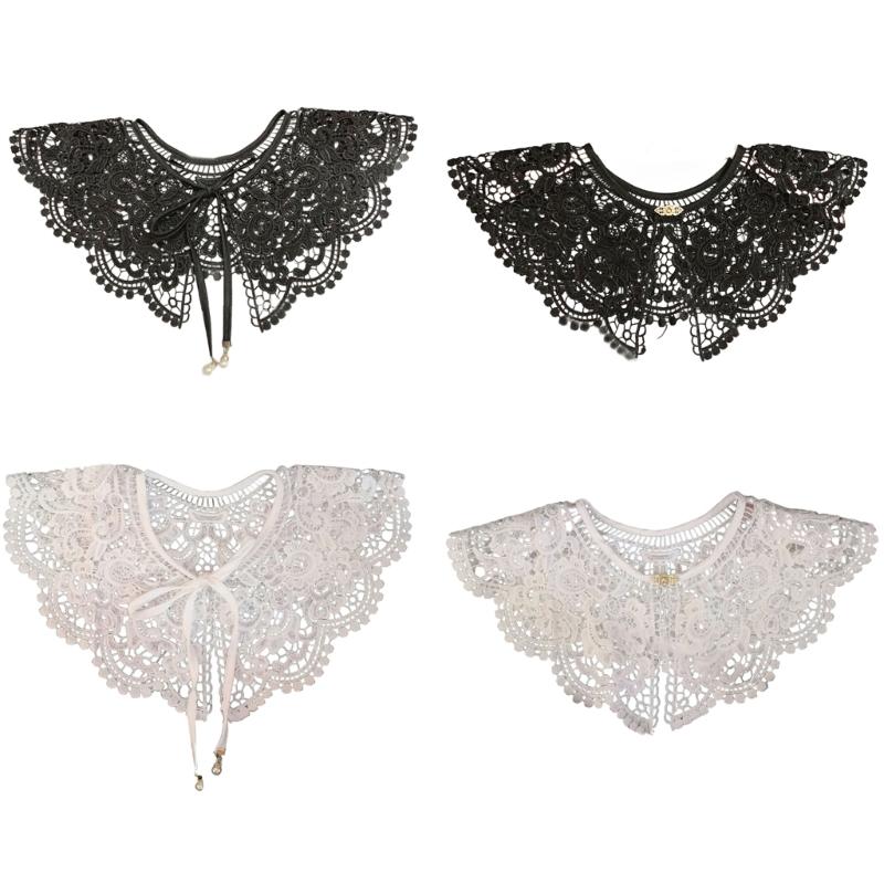 1pc False Collar Shoulder Wrap Dickey Collar Detachable Collar For Women dress Embroidery Collar Lace Collar Sweater Collar