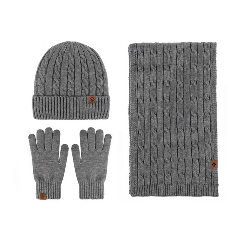 Yingtu Winter Warm Hat, Scarf & Gloves 3-Piece Set