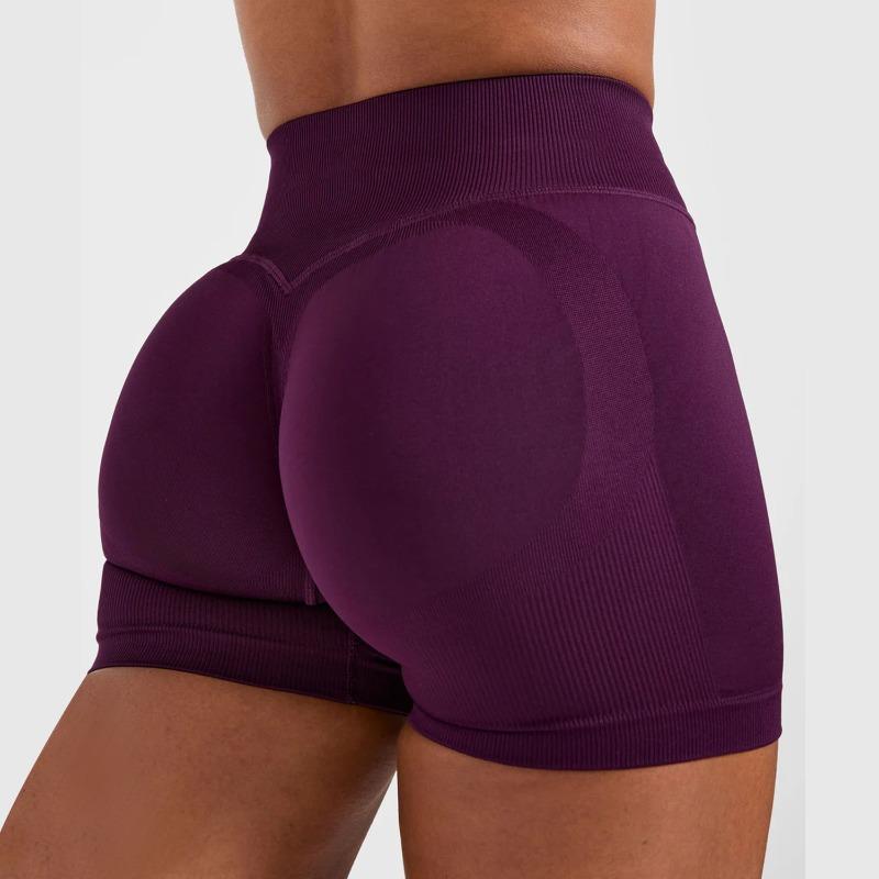 Seamless yoga pants high waist peach buttocks tight yoga shorts outside sports running fitness pants women