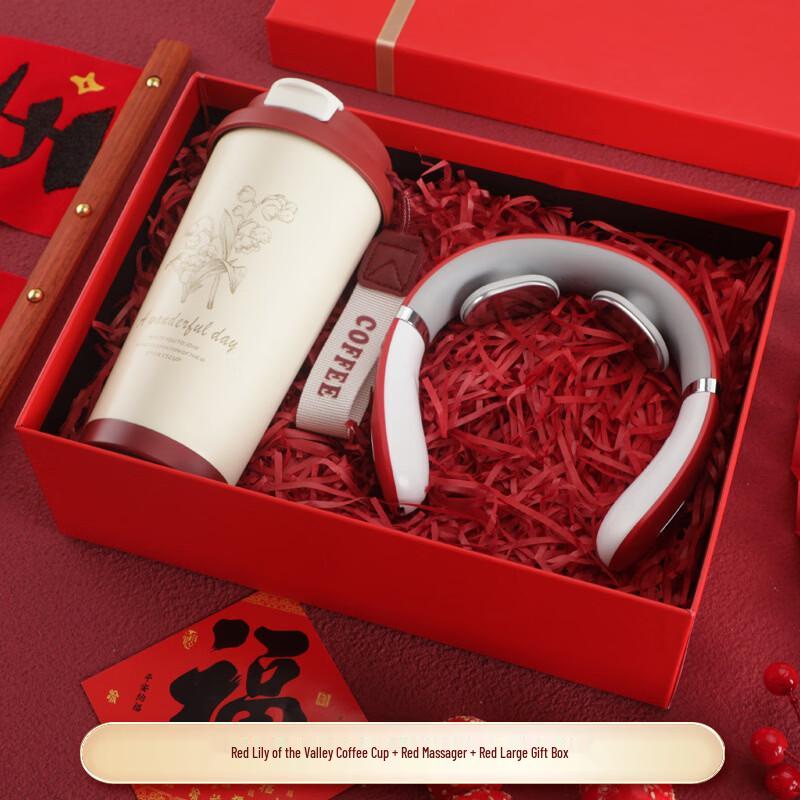 Business Anniversary Gift Set with Cup & Massager