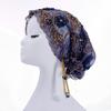 Silk Embroidered Fish Tail Cloche Hat With Tassels For Summer And Winter Wear