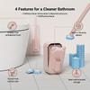 Disposable Toilet Brush Set Replaceable Refill Heads Wall Mounted Bowl Cleaner 360°No Dead Angle Cleaning Brush Bathroom Hygiene