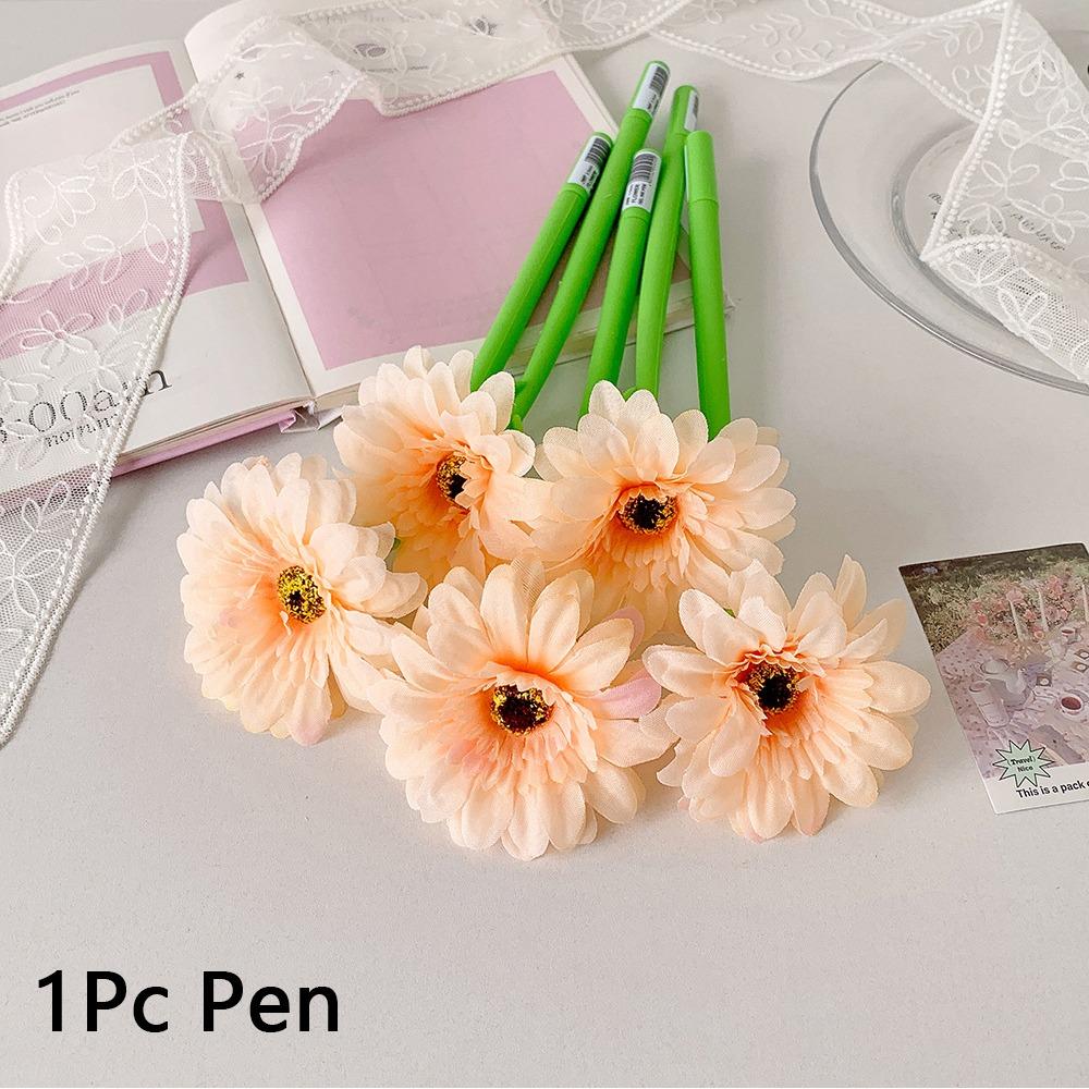 

Силиконовая ручка для письма, имитирующая гардению, свадебная ручка для регистрации, сделай сам, гелевая ручка с цветами для подарка студенту красный