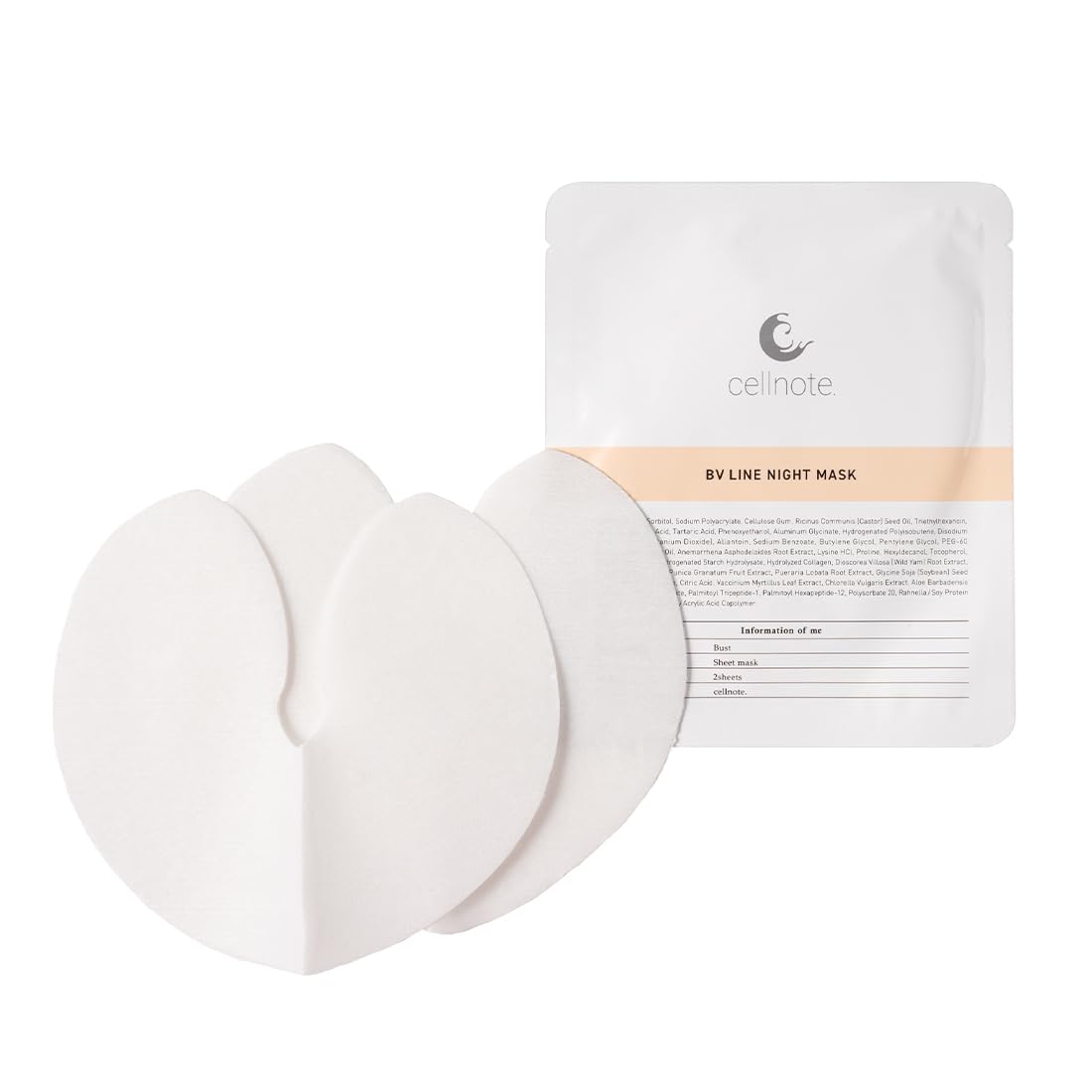 

BV LINE NIGHT MASK Volume Line Night Bust Bust 1 Pack Trial Size cellnote. Mask, Pack, Care, (2 Masks),