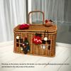 Vintage Imitation Rattan Woven Storage Basket Wedding Birthday Gift Box Bridesmaid Companion Storage Box Multi Functional Box