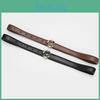 Versatile Pu Leather Alphabet Belt With Metal Closure For Women Use Casual