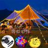 5/7/12M Solar Outdoors String Lights Ball String Fairy Light Party Wedding Birthday Decoration Garland Fairy Garden Holiday