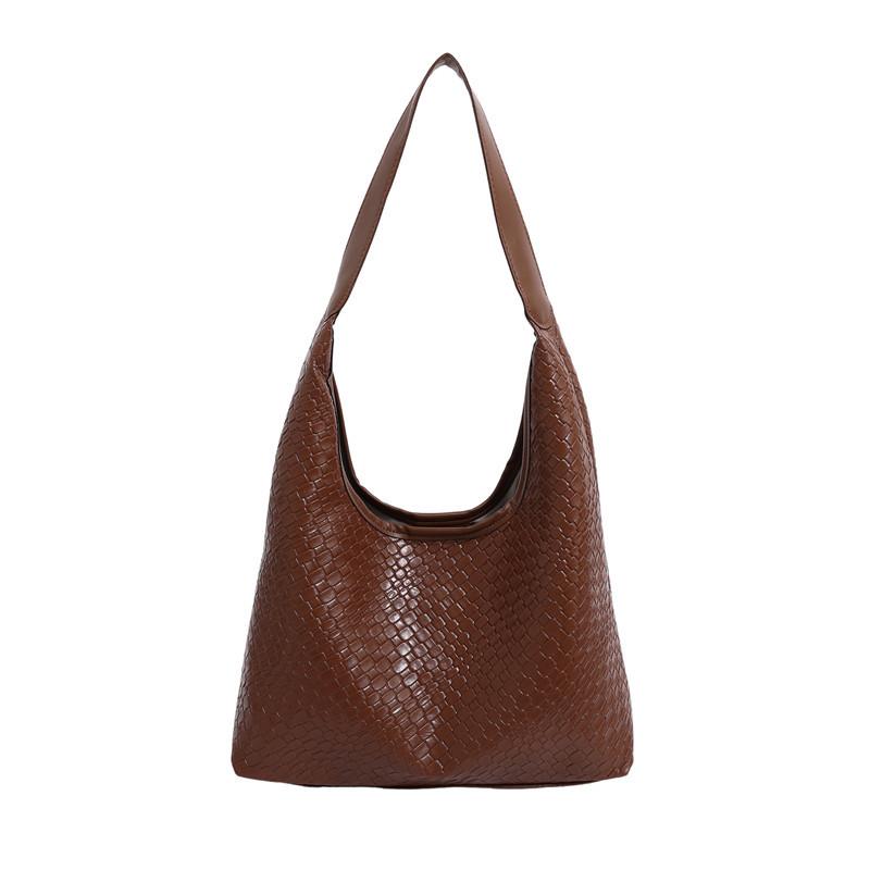 Casual design large capacity single shoulder fashion popular woven commuter simple retro tote armpit bag