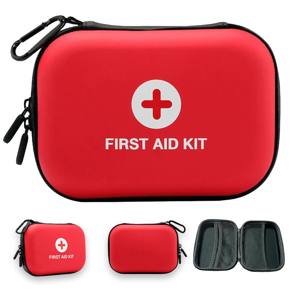 First Aid Kit Bag Empty First Aid Storage Box First Aid Hard Case Empty Small First Aid Bag for Household Outdoor Travel Camping
