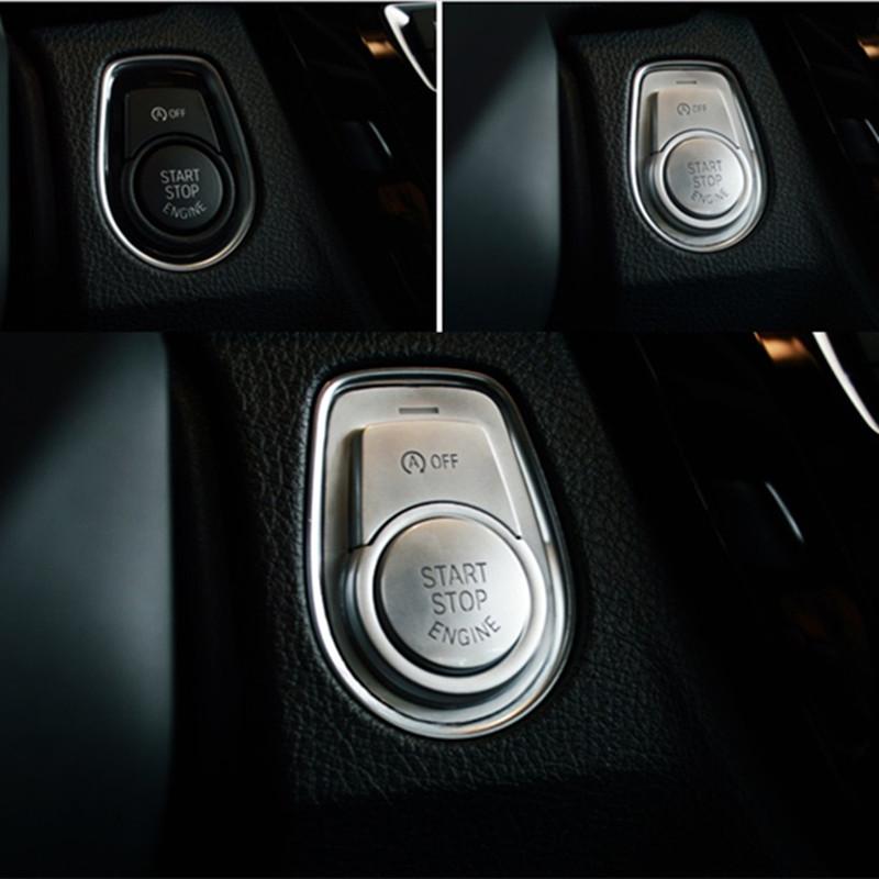 Car Engine Start Stop OFF Button Cover Frame Sticker Fit For BMW 1 2 3 4 GT4 Series F22 F20 F30 F32 F34 F35 Auto