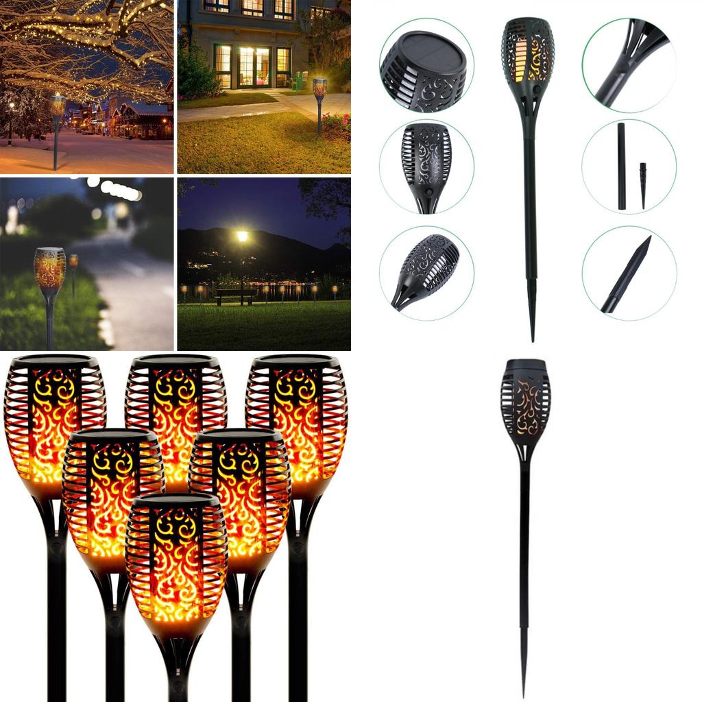 Charming 12 Led Solar Flame Torch Light For Stunning Backyard And Patio Illumination