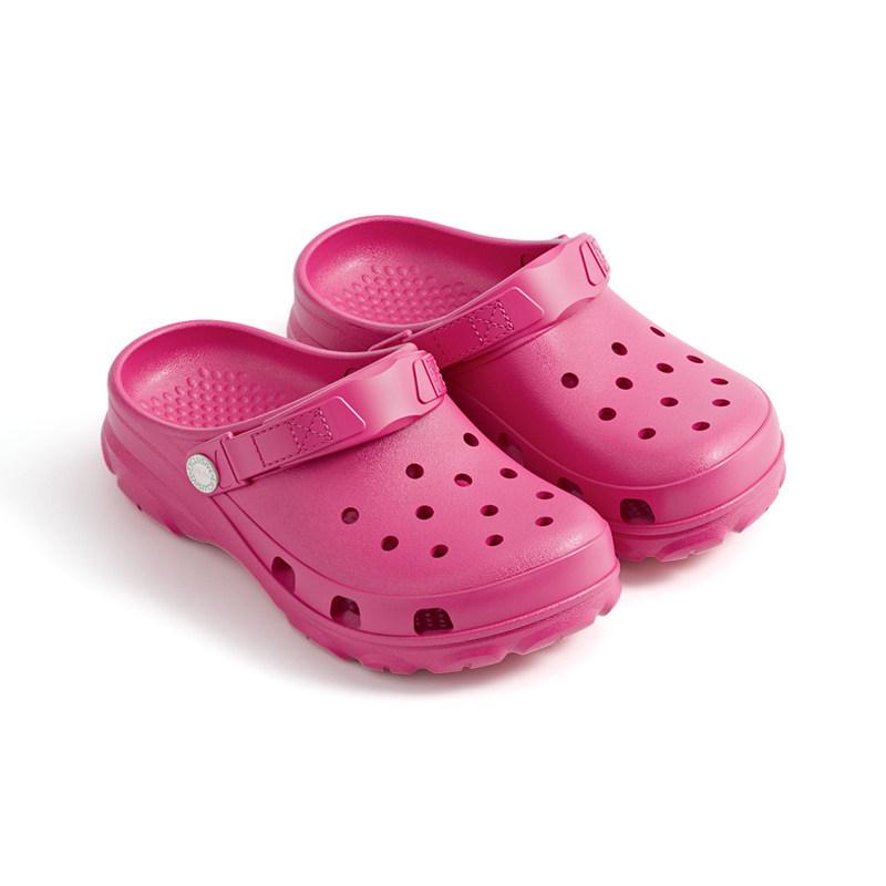 Puxi Rouman Unisex Seaside Cool Slippers: Spring/Summer Non-Slip, Thick-Soled, Heightening, Closed-Toe, Soft Hole Outdoor Shoes.