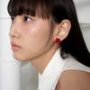 Geegee Rose Formica Earring - Red